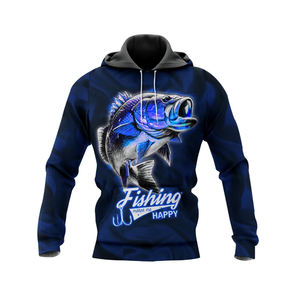 Jersey de pesca de manga larga para hombre, sudaderas con capucha de verano transpirables, secado rápido, 2025 poliéster, sublimación DTF, 100% - Product Image 3