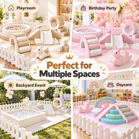 Équipement de jeu modulaire personnalisé de qualité supérieure pour tout-petits, ensemble de jeux avec piscine à balles, toboggan, structure d'escalade, aire de jeux intérieure, fournisseur OEM