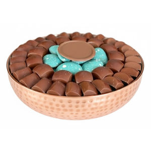 Vintage Hammered Copper Bowl Chocolates Gift Platter Premium Elegant Sweet Server Bowl <b>Wedding</b> Party <b>Favors</b> Dessert Holder - Product Image 1