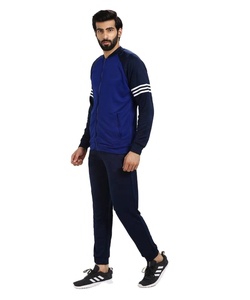 Survêtement de sport de haute qualité pour hommes, survêtement de jogging deux pièces personnalisé avec motif solide - Product Image 4