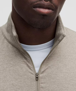 เสื้อกันหนาวคอกลมมีซิปสำหรับผู้ชายเสื้อกันหนาวผ้าน้ำหนักเบาทันสมัย - Product Image 4