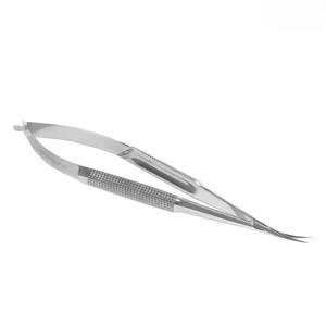 Tijeras de microdiseción curvas con resorte para uso dental y oftálmico, 14 cm, de acero inoxidable, juego de instrumentos manuales - Product Image 5