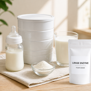 Polvo de Enzima Lipasa de Grado Alimenticio 1 kg para Fórmula Infantil, Procesamiento de Lípidos Estructurados OPO con 24 Meses de Vida Útil - Product Image 1