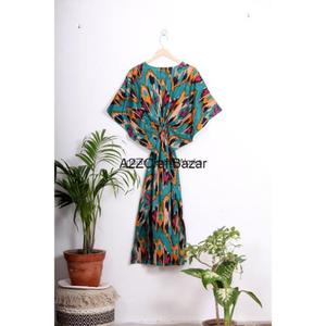 Robe de plage en coton pour femmes, kaftan indien fait main, robe de plage, robe de demoiselle d'honneur - Product Image 3