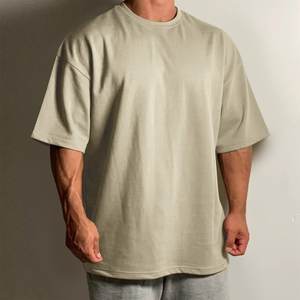 Camisetas para hombre 100% algodón Casual cuello redondo manga corta básico pesado suave liso camisetas clásicas Fit camisetas - Product Image 1