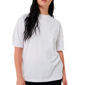 เสื้อยืดผู้หญิงผ้าฝ้าย 100% ระบายอากาศดี ทรงสลิม แขนสั้น สไตล์ลำลอง สำหรับฤดูร้อน สีสันหลากหลาย คุณภาพสูง ขายส่ง - Product Image 4