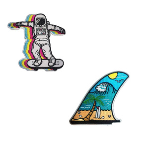 Patchs de dessin animé directs d'usine personnalisés de qualité supérieure fer sur des patchs de broderie Anime pour vêtements - Product Image 4