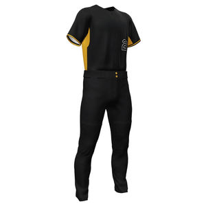 Ensemble de maillot de baseball pour homme avec logo d'équipe imprimé par sublimation, séchage rapide, respirant, 100% polyester, motif uni, chemises et shorts - Product Image 5