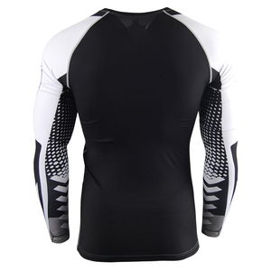 Precio razonable Color sólido hombres Rash Guard 2025 nueva llegada diseño personalizado Material transpirable hombres Rash Guards personalizado - Product Image 3