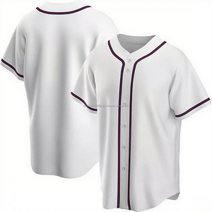 Brodé Baseball Short Sleave Chemises Hommes Sublimation Jeunesse Baseball Jersey Personnalisé Active Jersey Baseball - Product Image 1