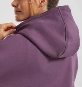 Vente chaude 100% coton français éponge surdimensionné pull à capuche respirant coupe ample blanc à capuche poids lourd femmes sweat - Product Image 5