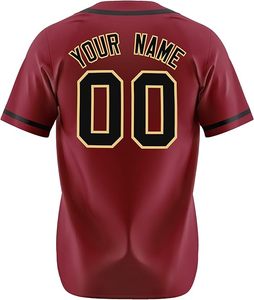 Camiseta de béisbol de alta calidad personalizada, novedad en MOQ bajo, nuevo diseño, impresión digital por sublimación, ropa de béisbol y softbol de verano, novedad - Product Image 2