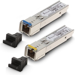 Module SFP WDM Extralink 1.25G, 1.25 Gbit/s, 1310/1550 nm, monomode, 20 km, SC, DOM, paire - Product Image 1