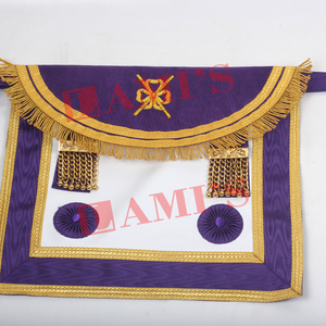 Tablier de Regalia de francs-maçons de qualité professionnelle Tablier maçonnique d'uniforme de cérémonie de conception personnalisée à vendre - Product Image 2