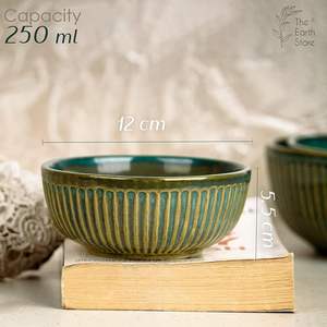 Bol en céramique rustique poli et écologique pour une ambiance conviviale à la maison, au café ou lors de fêtes – Glaçure artistique de qualité supérieure - Product Image 6