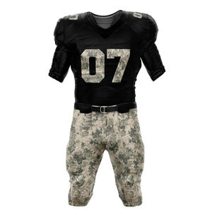 Uniforme de football américain personnalisé de qualité supérieure à manches courtes imprimé pour l'équipe Respirant Séchage rapide 100% polyester - Product Image 4