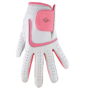 Guantes de golf de cuero genuino suave Unisex para hombre personalizables Grace blancos con manos de estilo de logotipo conjunto de color personalizado - Product Image 3