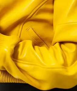 Chaqueta Universitaria Corta para Mujer, Chaqueta Deportiva de Cuero y Lana de Primera Calidad para Mujer, Manga Larga - Product Image 5