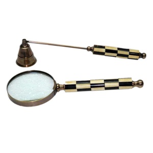 Artesanía India ojo de cristal de alta calidad Metal diseño antiguo al por mayor aspecto Vintage nuevo diseño 2024 aumento Color bronce - Product Image 1