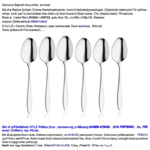 ชุดช้อนกาแฟ 6 ชิ้น สแตนเลส (10.8 ซม.) สไตล์โครเมียมเงา รุ่น FD6PN0622 - Product Image 2
