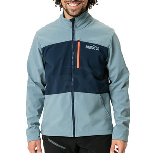 High Quality Bulk Men's Softshell <b>Jacket</b> Waterproof & Breathable Stand Collar Front Logo Letter Pattern Winter Apparel - Product Image 3