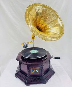 Pilier conception nostalgique Gramophone phonographe nouveau tourne-disque de travail Style Antique fait à la main Gramophone belle idée cadeau - Product Image 3