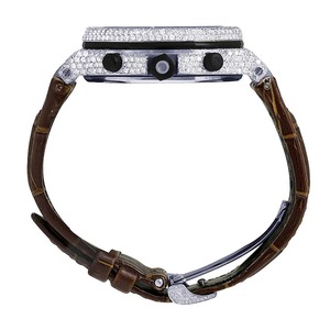 Montre analogique mécanique de luxe pour hommes VVS Lab Grown Diamond Bracelet en caoutchouc résistant à l'eau avec cristal Excellente qualité Article de mode - Product Image 4