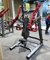 Machine de musculation professionnelle à charge par disques, presse pectorale inclinée isolatérale