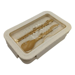 <b>Lunch</b> <b>Box</b> Container with Dividers and Cutlery, Portable - Assorted Colors - Product Image 1