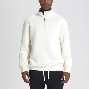 2025 demi-fermeture éclair sweats pour hommes séchage rapide col rond sport entraînement Joggers veste plaine brodé Logo Sports d'hiver - Product Image 6