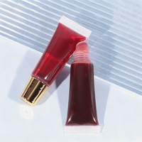 Glaçure à lèvres mate hautement pigmentée 5ml Formes d'huile de tache à lèvres brillantes Caractéristique détachable laissant la couleur de base visible