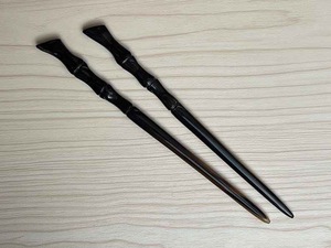 Épingles à cheveux en corne de buffle polie pour femmes, bâton de coiffure en corne de bœuf, accessoire naturel - Product Image 6