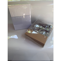 Sac en PVC à double couche avec soufflet sur 3 côtés, personnalisé, avec insert en carton, bouton pression en plastique ou en métal de qualité supérieure, pochette textile
