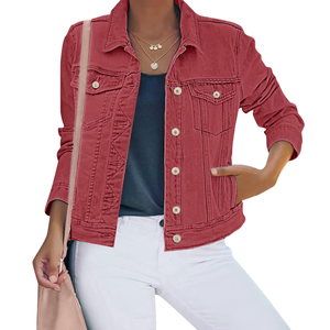 Veste en jean pour femmes fabriquée par un fabricant de vêtements, respirante et douce, vêtements de travail de haute qualité, 100% coton - Product Image 1