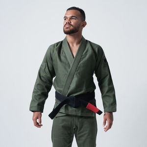 Unisex Jiu Jitsu BJJ Kimono Practice Uniform 100% Cotton Long Sleeve Jacket Pants Set Front Durable Quick Dry Breathable 420g - Product Image 2