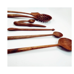 Cuchara de madera con logotipo personalizado grabada con láser para marca, opción de regalo sostenible, ideal para promociones y embalaje - Product Image 5