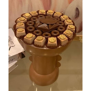Nouveau Design élégant Bol de service sucré Plat de service à chocolat en métal gris de la plus haute qualité pour la maison ou l'hôtel Bol de service à dessert - Product Image 4