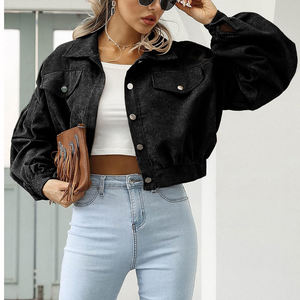 Custom Logo Women Denim Jacket Cotton Sustainable Quick Dry Denim Jacket Fashionable Denim Women Jacket <b>for</b> Winter Casualwear - Product Image 2