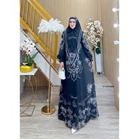 Producto de calidad Zerina Moonlight Elegance Glamorous Muslimah Outfit de Indonesia con diseño fluido Motivo adornado Estilo formal