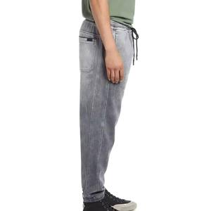 Haute qualité Vintage taille élastique plaine lavage à l'acide pantalons de survêtement hommes lavé pantalons de survêtement respirant - Product Image 4