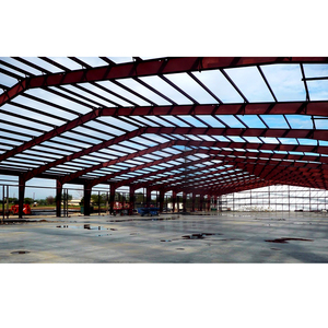 Dessins légers de hangar d'entrepôt de structure métallique de bâtiment préfabriqué - Product Image 1