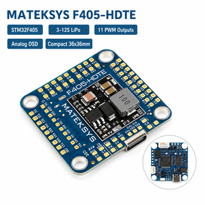 MATEKSYS F405-HDTE ชุดควบคุมการบิน STM32F405 3-12S 11 PWM กล้องคู่ Type-C OSD สำหรับโดรน FPV UAV - Product Image 2