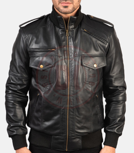 Nouvelle veste en cuir d'hiver pour homme en cuir de mouton véritable nubuck avec logo sur le devant, respirante et chauffante, style moto - Product Image 6