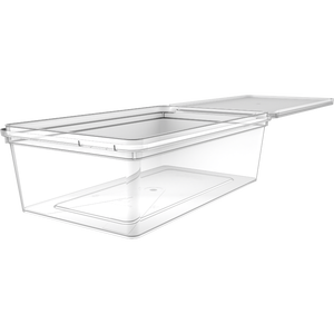 Cajas de Plástico PP para Galletas, Aptas para Alimentos, con Tapa Abatible, 1500 ml, Envases con Logotipo IML, Color Personalizable, Biodegradables - Product Image 3