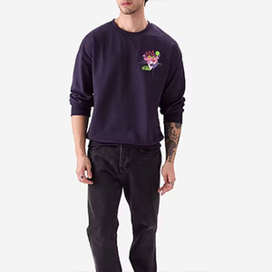 Sudadera de algodón 100% para hombre, Color personalizado, respetuoso con el medio ambiente, impermeable, logotipo personalizado, cómodo, transpirable, pantalla de patrón sólido - Product Image 3