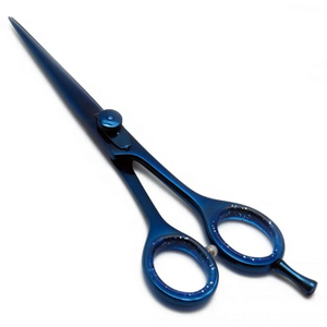 Ciseaux professionnels de coiffeur en acier inoxydable 440C de qualité supérieure, pour droitiers, 6 pouces, bleus - Product Image 2
