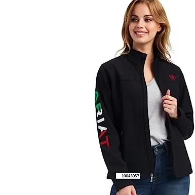 Venta caliente personalizar diseño de mujer de manga larga con cremallera completa ligera Navigate Softshell Jacket 2023