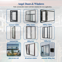 Fenêtre pliante en aluminium Angel Premium, insonorisée, isolation thermique, quincaillerie de marque allemande, serrure haute sécurité, extérieur