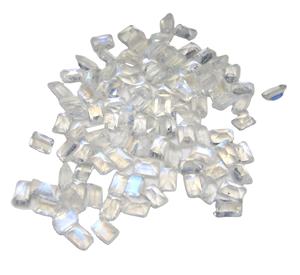 Pierre de lune arc-en-ciel rectangulaire octogone coupe 6x4mm pierre précieuse personnalisée pierre semi-précieuse de qualité fine pour la fabrication de bijoux utilisation OEM - Product Image 3