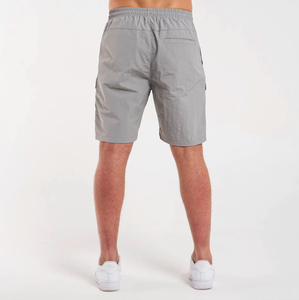 Light Grey Color Windbreaker Jacket & Short Set with the Customize Logos Wholesale Custom Training Gym <b>Plain</b> <b>Tracksuit</b> Short Se - Product Image 4